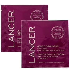 ❤️ 4 for $25 2x Lancer Gentle Exfoliating Skin Peel Pad 7% Lactic Acid NEW